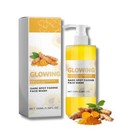 Turmeric Salicylic Acid Facial Cleanser - Turmeric Face Wash - Deep Cleansing Foaming Turmeric Face Cleanser - Face Care - Face Wash Women - Clean and Clear Face Wash for Removing Acne & Impurities