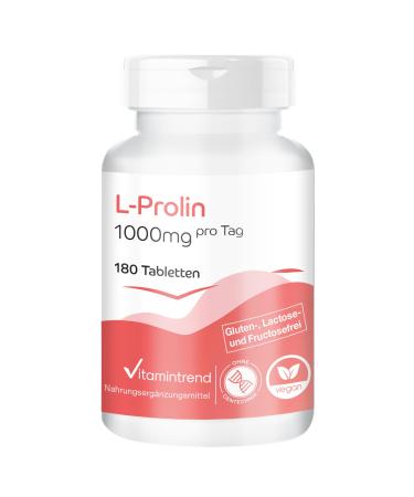 Vitamin trend Lproline 1000mg 180 vegan tablets STOCK FOR 3 MONTHS Highdose amino acid Vitamintrend