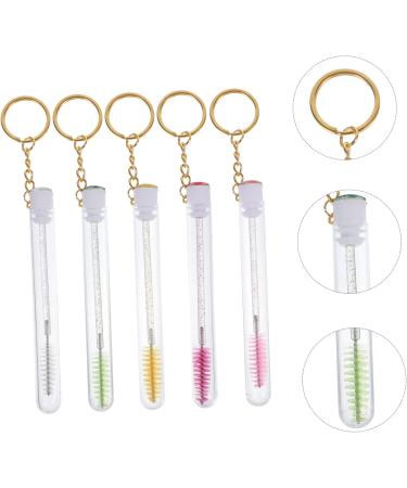 PLAFOPE 10 Pcs Keychain Mascara Brush Empty Mascara Wand Eyelash Brush with Tube Empty Mascara Container - Buy Online on GoSupps.com