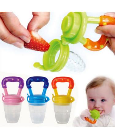Baby Pacifier Fruit Feeder - Pink M | Bright Color Teether & Independent Feeding for Infants - Buy Online on GoSupps.com