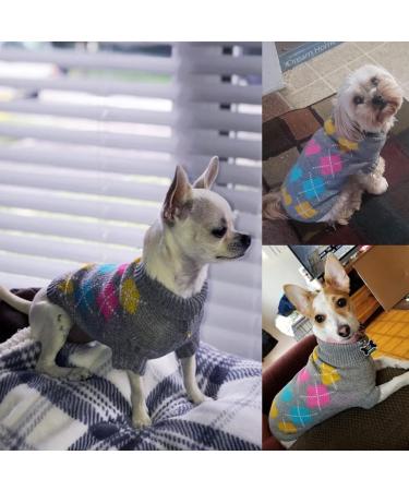 BINGPET Dog Argyle Sweater - X-Small Winter Pets Clothes - Buy Online on GoSupps.com