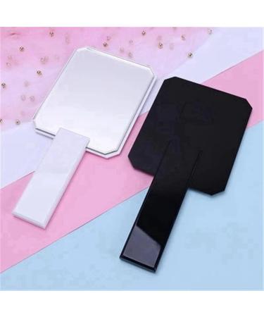 GOURIDE 2X Handheld Cosmetic Mirror Barbers Beauty Hair Hairdressers Barbers Mirror Black - Buy Online on GoSupps.com