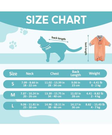 Avont Katzenbody: Optimal Recovery Suit for Cats | Spay Castration & Wound Protection | M Coral - Buy Online on GoSupps.com