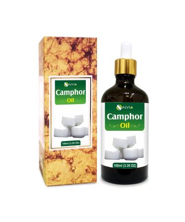 Camphor Oil (Cinnamonutn camphora) 100% Natural Pure Undiluted Uncut Carrier Oil 100ml with Dropper Camphor 100 ml with dropper