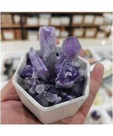 Natural Metallic Crystal Clusters Crystal Cluster Stones Specimen Home Decoration Crafts Decoration Ornament Beautiful Crystal Cluster (Color : Light Grey Size : 4X-Large) 4X-Large Light Grey - Buy Online on GoSupps.com