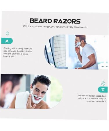 Fomiyes Bamboo Grip Manual Beard Shaver - 4-Piece Double-Edged Razor for Body & Back Hair Removal - Buy Online on GoSupps.com