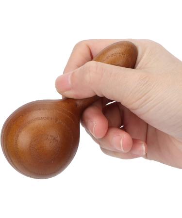 Wooden Handheld Massage Hammer - Portable Essential Oil Massage Tool for Psoas Muscle Release & Skin Care | Teakwood Wood Therapy Kit - Buy Online on GoSupps.com