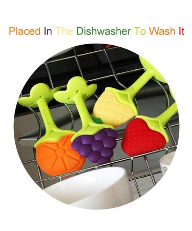 BPA Free Silicone Baby Teething Toys - 6 Pack | Freezer Safe & Organic Infant Teethers for Natural Brain Development - Buy Online on GoSupps.com