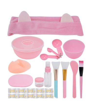 Facemask Mixing Tool Sets DIY Face Mask Mixing Bowl Set with Facial Mask Mixing Bowl Measuring Spoon Soft Brush Spray Bottle Soft Brush