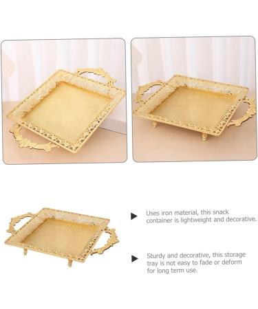 ifundom European Style Wrought Iron Color Fruit Jewelry Tray Appetizer Plate Dried Fruit Tray Wedding Dish - Buy Online on GoSupps.com