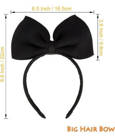 Bow Headbands Headdress for Women and Girls Perfect Hair Accessories for Alice in Wonderland Cosplay (Black) - Buy Online on GoSupps.com