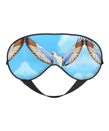 Seagulls in Flight Head-Mounted Double-Sided Light-Blocking Sleeping Eye mask to Protect Eyes and Relieve Eye Fatigue Seagulls in Flight 1 Count (Pack of 1)