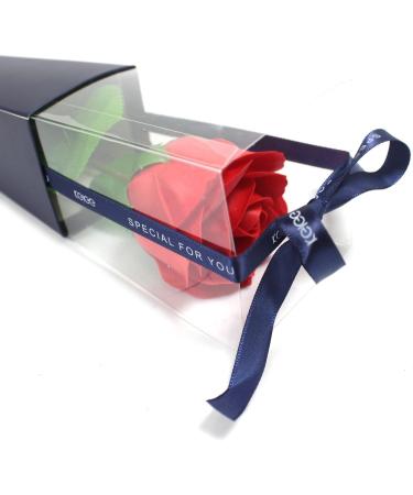 Luxury Red Soap Rose Single Large Romantic Flower in Holder Box. Valentines Day Love Red Rose Floral Scented. Small Unique Gifts for Her. - Buy Online on GoSupps.com