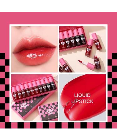 10 Colors Lip Tint | Moisturizing Tinted Lip Stain & Liquid Lipstick | Long Lasting Multi-Use Makeup - Buy Online on GoSupps.com