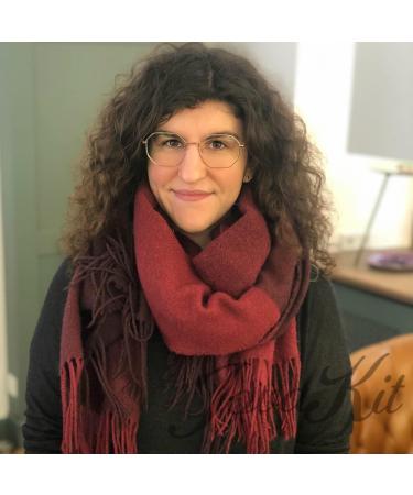 JOVAKIT Polygon Blue Light Blocking Glasses | Vintage Octagon Square Non-Prescription Metal Eyewear for Women & Men - Y1 Gold 50mm - Buy Online on GoSupps.com