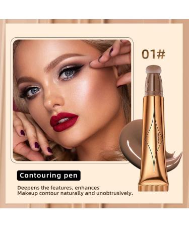 Contour Beauty Wand - Liquid Highlighter & Bronzer Stick | Natural Cream Bronzer with Cushion Applicator | Lightweight & Blendable Matte Finish - Buy Online on GoSupps.com