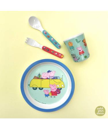 Buy Petit Jour Paris Baby Dinner Plate Blue Peppa Pig - Perfect Shape | International Shipping Available - Buy Online on GoSupps.com