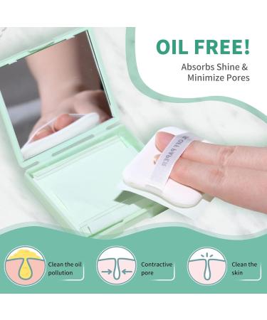 480Pcs Face Oil Blotting Sheets with Mirror Case and Powder Puff (80 Sheets/Set) Oil Control Film Blotting Paper Replacment for Clean & Clear Oil-Absorbing Sheets (AloeVera*6 Set) - Buy Online on GoSupps.com