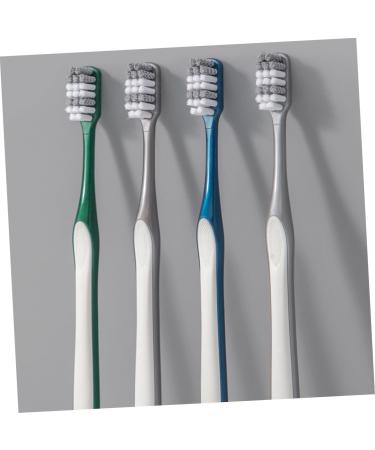Eco-Friendly Kombiiuda Manual Toothbrush Set - 4 Reusable Men's Travel Brushes for Camping & Home - Buy Online on GoSupps.com