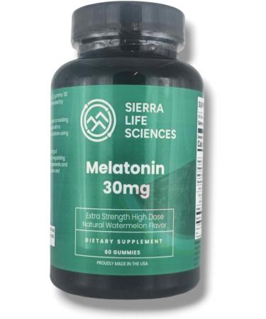 SIERRA LIFE SCIENCES Melatonin Bundle | 30mg Watermelon Gummies & 120mg High-Dose Capsules | Advanced Sleep Aid for Adults | Vegan & Non-GMO - Buy Online on GoSupps.com