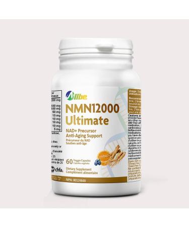 200mg Ultra High Purity NMN 99.5% Highly Purified and Highly Bioavailable with Trans-Resveratrol & CO Q10 for NAD+ Boost NMN Nicotinamide Mononucleotide Supplement 60 Count 60 count (Pack of 1)