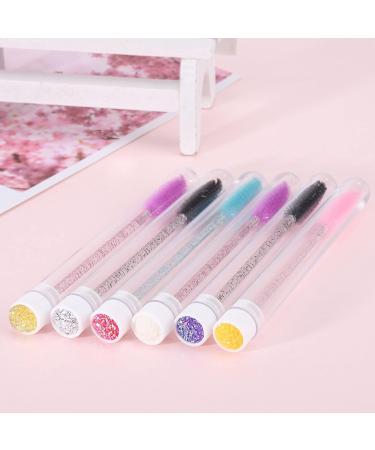 20Pcs Disposable Crystal Eyelash Brushes with Cover - Perfect for Eyelash Extensions - Buy Online on GoSupps.com