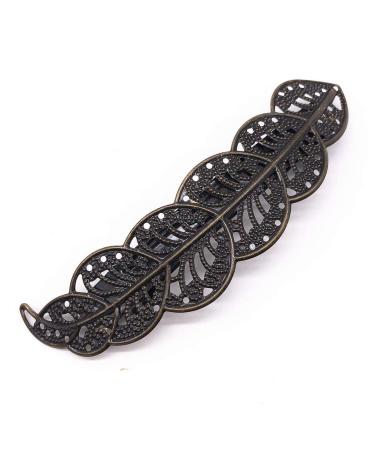 Retro Hair Barrettes Set - Vintage Metal Bronze Hair Pins French Clips for Women and Girls - Buy Online on GoSupps.com