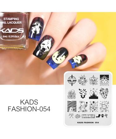 KADS Nail Art Stamping plate Nail Template Nail Art Design Tool Nail DIY Design Image Plate (FA054) - Buy Online on GoSupps.com