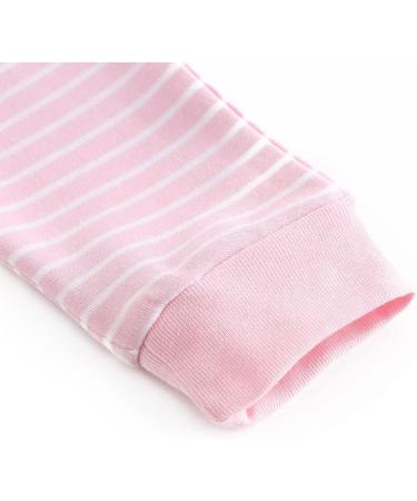 chamie Newborn Baby Bodysuit Short-sleeved One-piece Baby Pants Baby vests 5 Pcs with Trousers 4 Pcs Pure Cotton Suitable for Boys and Girls 0-12M Pink2 0-3 Months - Buy Online on GoSupps.com