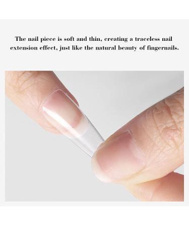 Sunydog 100Pcs Clear Acrylic Nail Tips - Full & Half Cover Coffin-Shaped Ballerina Tips for Nail Studios & DIY Nail Art | 10 Sizes - Buy Online on GoSupps.com
