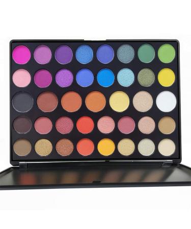 39 Color Pro Makeup Pallet  Pigmented Matte Shimmer Eyeshadow Palette Colorful Neutral Eye Shadow Makeup Palette Waterproof Blendable Eyeshadow Pallet  Cruelty Free