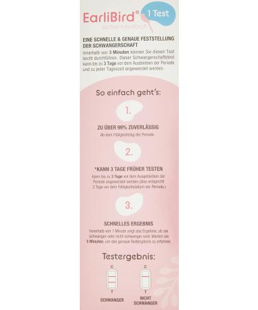 Earlybird Pregnancy Test - Over 99% Reliable Early Detection | International Shipping Available - Buy Online on GoSupps.com
