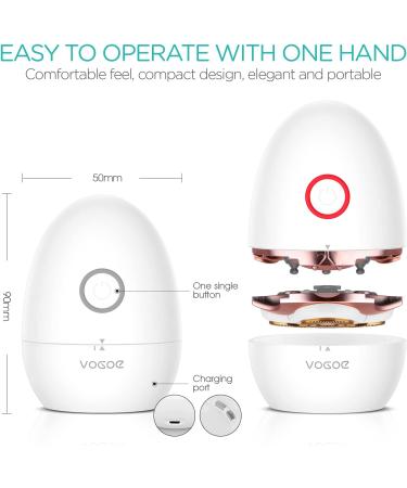 VOGOE Women's Electric Shaver ES300 - 3D Floating Blade, Rechargeable & Portable for WetDry Use - Buy Online on GoSupps.com