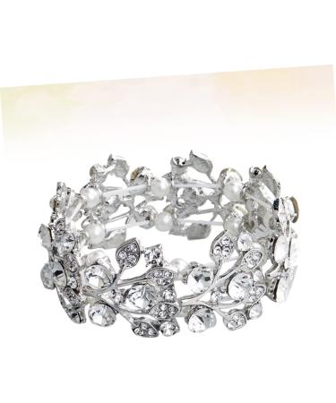 Shop Sewoart Women's Pearl & Crystal Rhinestone Bracelet | Elegant Anniversary Gifts & Bridal Accessories - Buy Online on GoSupps.com