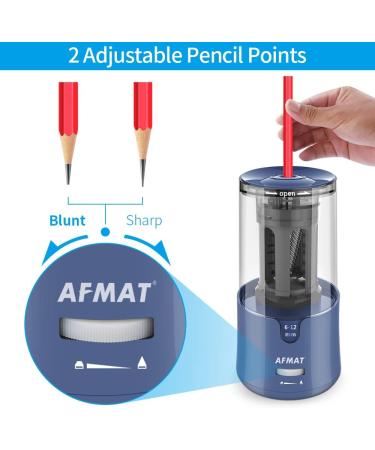 AFMAT Long Point Art Pencil Sharpeners for 6-12mm Drawing Sketching Colored Pencils  Heavy Duty Electric Pencil Sharpener for Artists(Blue) - Buy Online on GoSupps.com