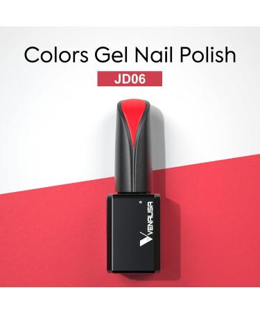 VENALISA Red UV Gel Nail Polish - Long Lasting Soak Off 15ml | Perfect for UV Nail Lamp - Buy Online on GoSupps.com