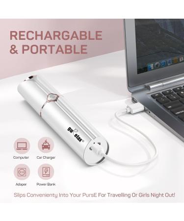 GURELAX 2023 Women's Facial Epilator - Rechargeable Hair Remover with 2x Replacement Heads | Pain-Free Chin & Cheek Hair Removal - Buy Online on GoSupps.com