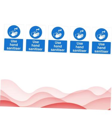 Healvian 5pcs Hand Sanitzer Poster Stickers Decal Safety Informative Sign Wash Your Hands Sign Bathroom Sink Sticker Hand Sanitiser Decals Pvc Safety Warning Decals Use Hand Sanitiser Sign 20X15X1cm As Shown 5pcs - Buy Online on GoSupps.com
