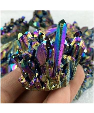 50g/80/120g Natural Quartz Crystal Titanium Cluster Specimen Stone Lucky Stone Crystal Cluster (Size : 50g) - Buy Online on GoSupps.com