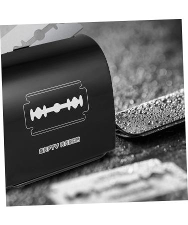 Minkissy 2-in-1 Razor Blade Storage Box - Safe Disposal & Recycling Container for Sharp Objects - Black 6.5x4.5x6cm - Buy Online on GoSupps.com