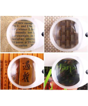 Portable Magnifiers Handheld Mini Double Lens Great for Reading Books Maps Documents More Home and Office Illuminated Magnifying Glass White 10x Made in China - Buy Online on GoSupps.com