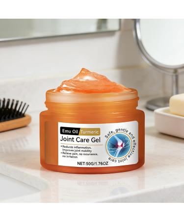 Emu Oil Turmeric J Oint T Herapy Gel 50ml Gel Pour Les Genoux Pour Les Os L'huile D' meu Et Au Curcuma Cr me De Massage Non Grasse Absorption Rapide Pour Le Dos Le Cou Les Mains 50ml - Buy Online on GoSupps.com