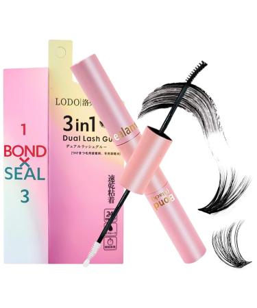 Lash Cluster Glue - Lash Seal Bond Gluse - Dual-Ended Long Lasting DIY Eyelash Extensions Adhesive Individual Lash Glue for Sensitive Eyes and Cluster Eyelash Pinnkl - Buy Online on GoSupps.com