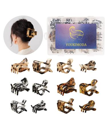 Youkimoda Strong Hold Hair Claw Clips - Set of 12 Mini Clips for Women and Girls | Ideal for Thin to Thick Hair | Large Hair Barrettes - Buy Online on GoSupps.com
