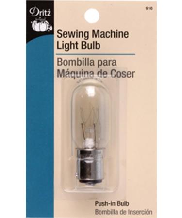Dritz Sewing Machine Bayonet Base SIOC Light Bulb  1 Count (Pack of 1)  Clear Incandescent Push-In - Buy Online on GoSupps.com