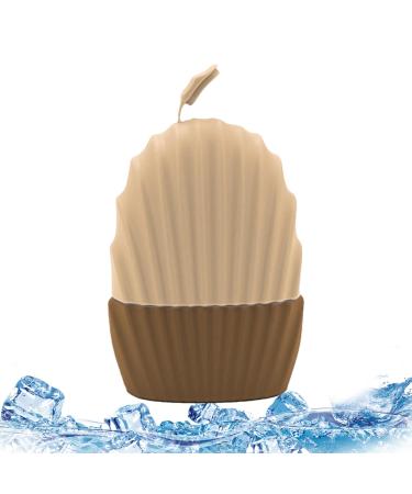 Facial Ice Mold | Ice Cube Roller - Silicone Ice Face Massager Reusable Face Ice Mold Skin Care For Eye Puffiness Relief Face Beauty Brown