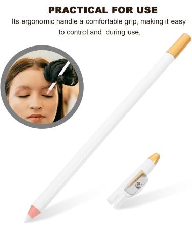 PATKAW Crayons de Barbier 4 Pi ces Blancs avec Taille-Crayon Int gr Mine Fine et Pr cision Extr me Maquillage Imperm able pour Sourcils Ligne des Cheveux et Barbe Usage Quotidien et - Buy Online on GoSupps.com
