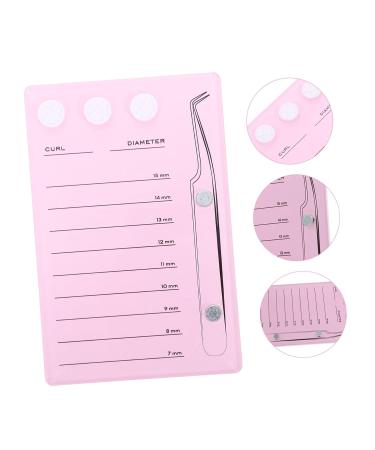 Hemoton Magnetic Eyelash Board - Durable Lash Extension Tray & Glue Gasket Pink Acrylic Pallet for Easy Application 14.3x9.4cm International Shipping Available - Buy Online on GoSupps.com
