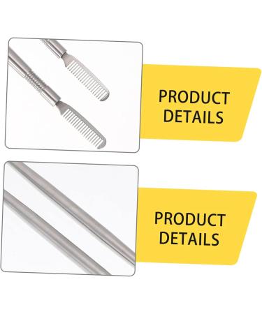 Buy Hemoton 2pcs Eyelash Separator & Lengthening Mascara Brush - Multipurpose Stainless Steel Lash Applicator Tool for Perfect Eye Makeup - Buy Online on GoSupps.com