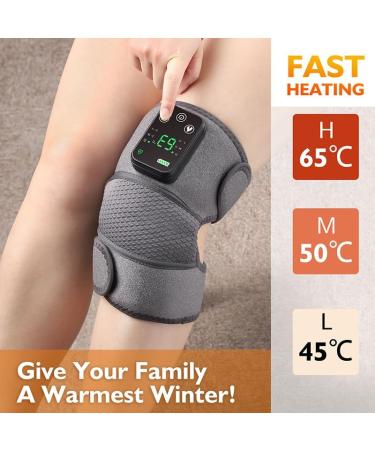 Buy Cordless Heated Knee Massager - 3 Vibration & Heating Modes for Pain Relief | International Shipping Available - Buy Online on GoSupps.com